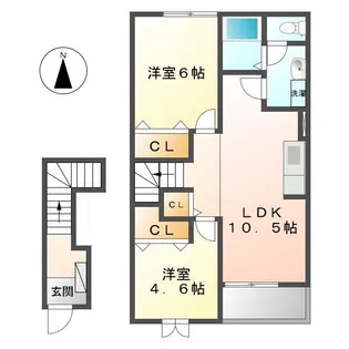 ピュアハウス【2階】の間取り