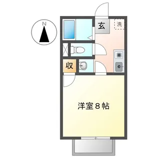 グリーンコーポ(上東)【1階】の間取り