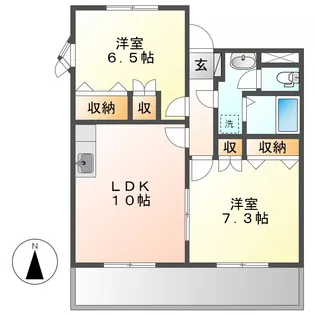 コンフォート【1階】の間取り