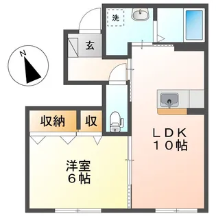 エルメゾンS【B号室】の間取り