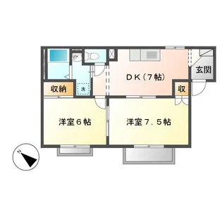 ラ・フィーネ【2階】の間取り