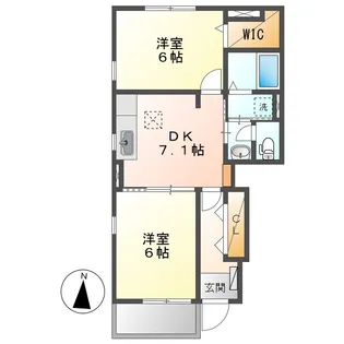 フジミディ【1階】の間取り