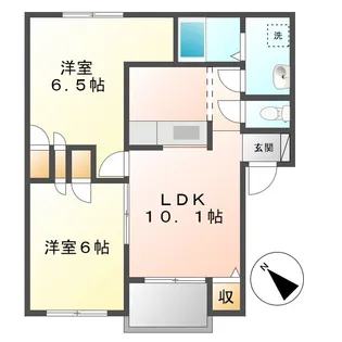 メゾンマルニ A【2階】の間取り