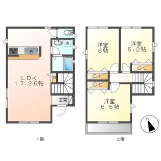 岡山県倉敷市連島中央4丁目【一戸建】の間取り