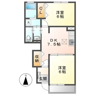 ミーテ通生Ⅱ【1階】の間取り