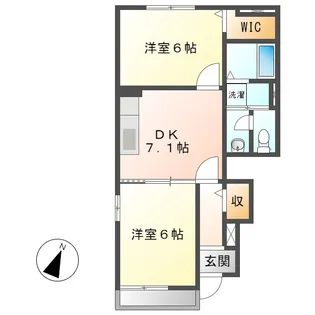 カルムメゾンⅠ【1階】の間取り
