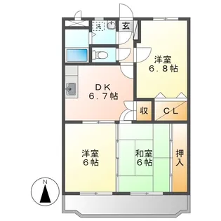 モンルポ【3階】の間取り