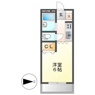 エスポワール老松【2階】の間取り