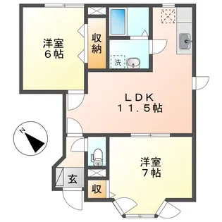 アルトピアーノ【1階】の間取り
