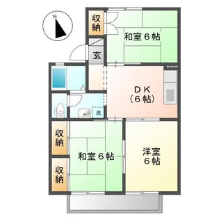 セジュール明石B【1階】の間取り