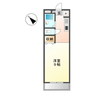 ニューエクセル三宅 F【1階】の間取り