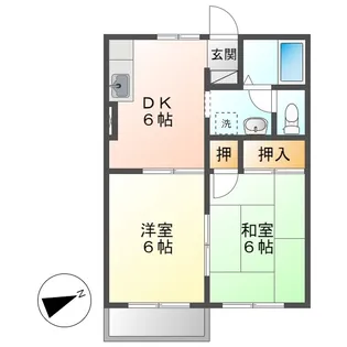 桜コーポ【2階】の間取り