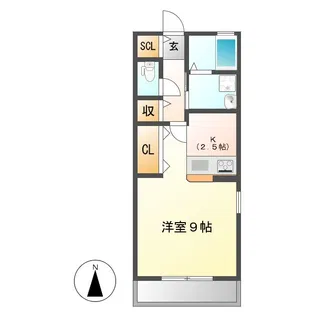 エスパシオⅠ【201号室】の間取り