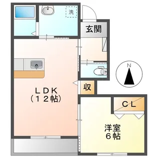 フルール【1階】の間取り