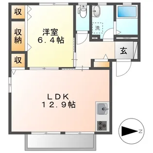 フォーラム96 C【2階】の間取り
