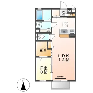 ルナール【1階】の間取り