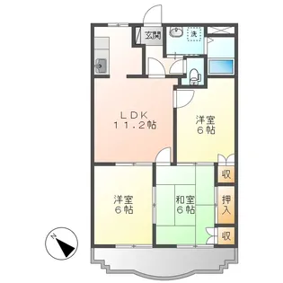 サンライズ【1階】の間取り