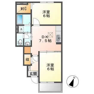 ヴィレッタⅠ【1階】の間取り