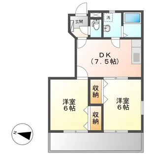 ポプラーレ【1階】の間取り