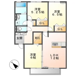 ボナールⅢ【2階】の間取り