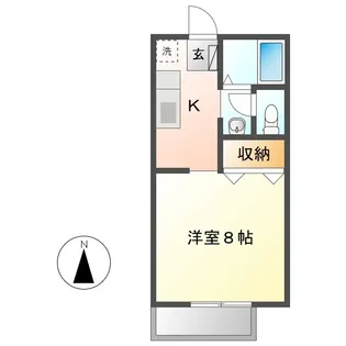 西之浦サンプラザ【2階】の間取り