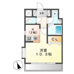 サンパレス幸町【601号室】の間取り
