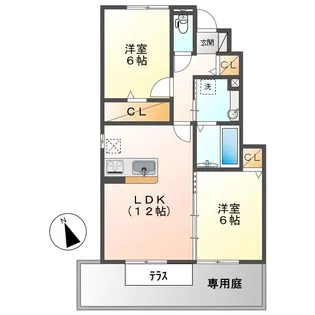 エクセラC【1階】の間取り