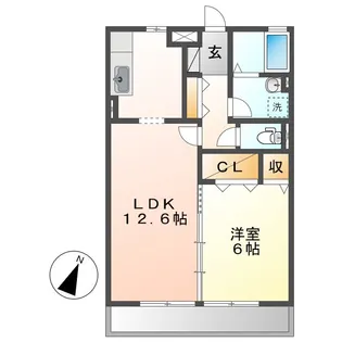 クリーン・アレテー【3階】の間取り