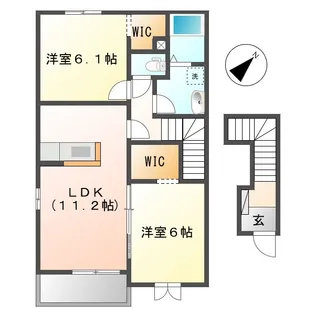 サニーヴィラ植松【2階】の間取り