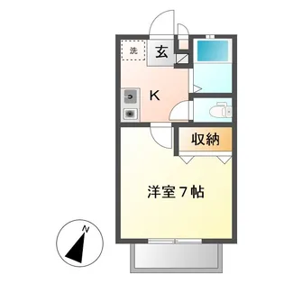 リビエール倉敷A【2階】の間取り