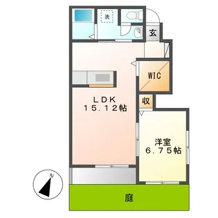 ベルリード寿町【1階】の間取り