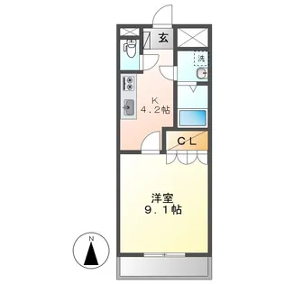 グランディア【1階】の間取り