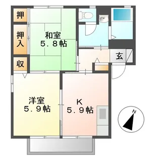 SUN PARK【2階】の間取り