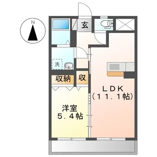 ディアコート清音【2階】の間取り