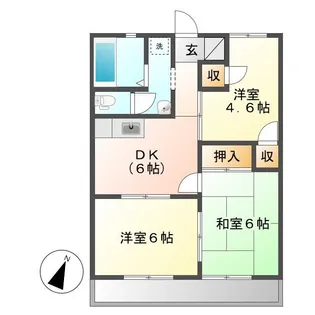 ドメスティックカーサ【3階】の間取り