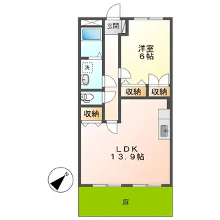 サンガーデン【1階】の間取り