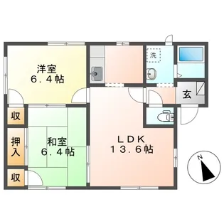 フレグランス大島A【1階】の間取り
