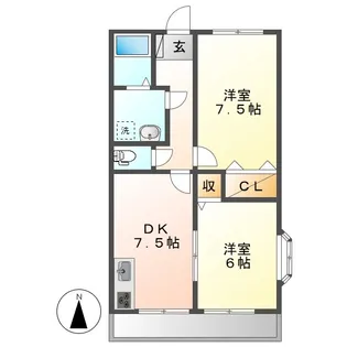 ハイツコアラ【110号室】の間取り