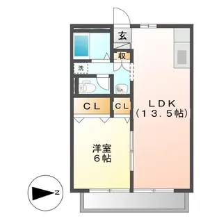 パルネットエポック【2階】の間取り