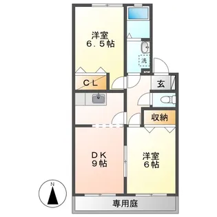 ハピネス21【1階】の間取り