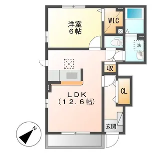 ワルド プラッツA【1階】の間取り