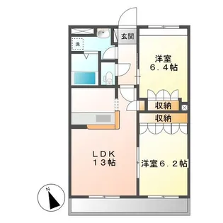 ミルキーウェイ【1階】の間取り