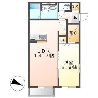ソラーナ【2階】の間取り