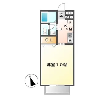 ジョイヴィレッジ C【1階】の間取り