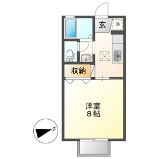 セジュール文政B【1階】の間取り