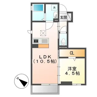 シャローム【1階】の間取り