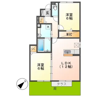 ファーシルB【1階】の間取り
