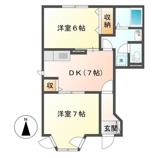 ウィスタリア【1階】の間取り