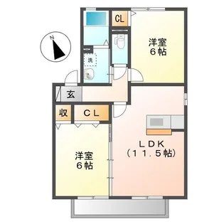 ハミングバードC【2階】の間取り