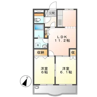 ロジュマン【3階】の間取り